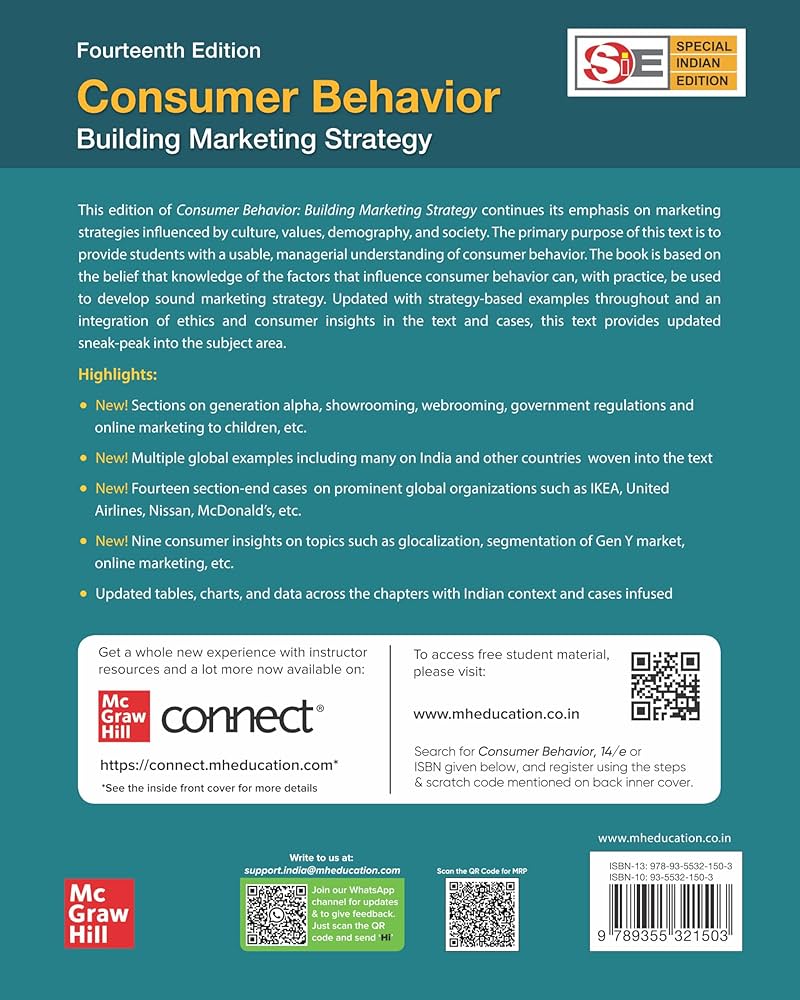 Consumer Behavior : Building Marketing Strategy | 14th